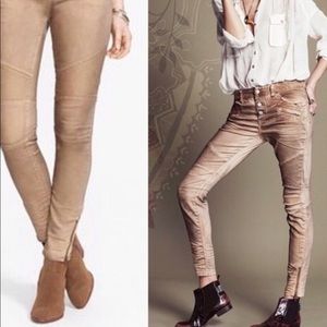 Free People moto jeans